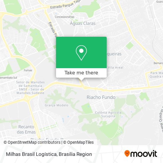 Milhas Brasil Logística map
