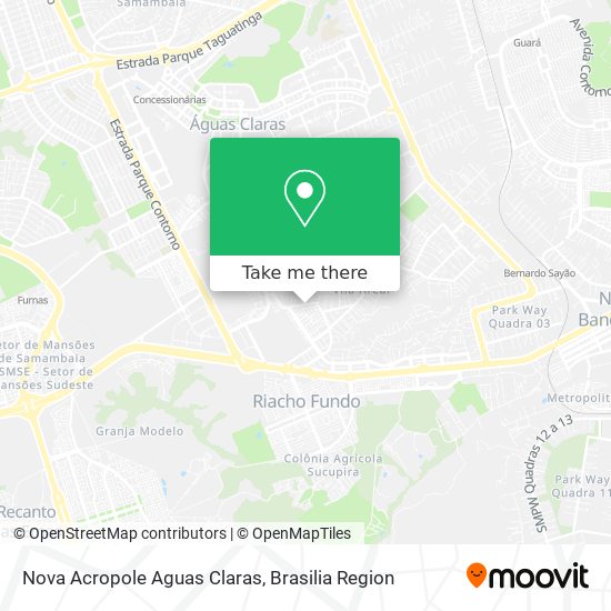 Nova Acropole Aguas Claras map