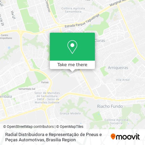 Radial Distribuidora e Representação de Pneus e Peças Automotivas map