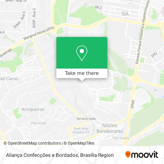 Aliança Confecções e Bordados map