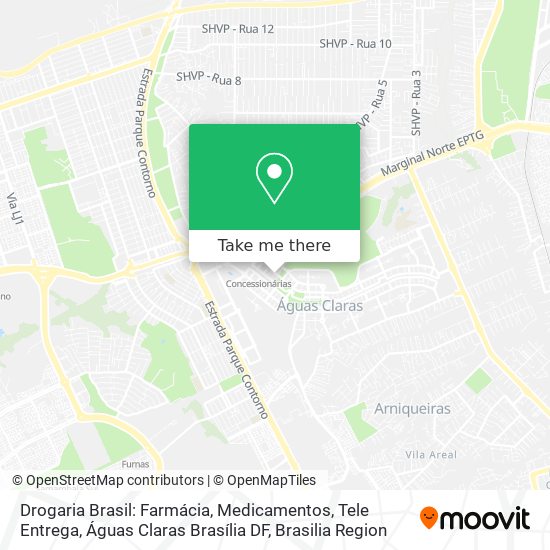 Drogaria Brasil: Farmácia, Medicamentos, Tele Entrega, Águas Claras Brasília DF map