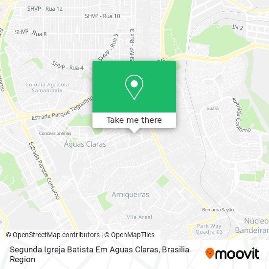 Segunda Igreja Batista Em Aguas Claras map