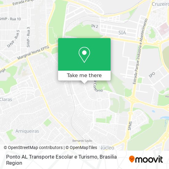 Ponto AL Transporte Escolar e Turismo map