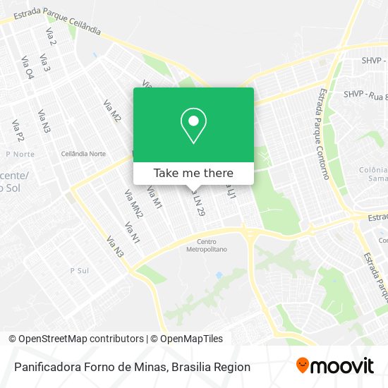 Panificadora Forno de Minas map