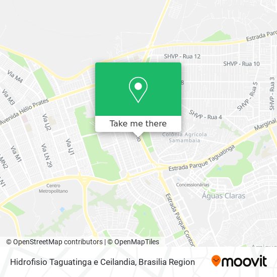 Hidrofisio Taguatinga e Ceilandia map