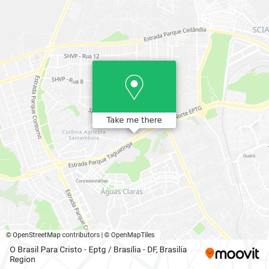 O Brasil Para Cristo - Eptg / Brasília - DF map