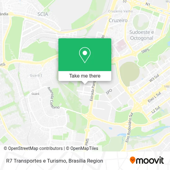 R7 Transportes e Turismo map