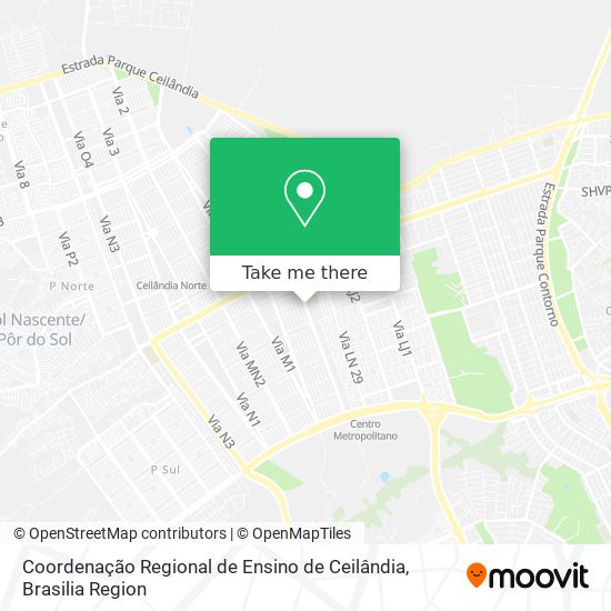 Coordenação Regional de Ensino de Ceilândia map