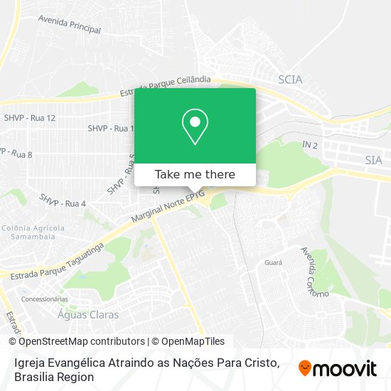 Igreja Evangélica Atraindo as Nações Para Cristo map