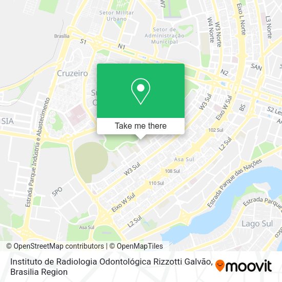 Instituto de Radiologia Odontológica Rizzotti Galvão map
