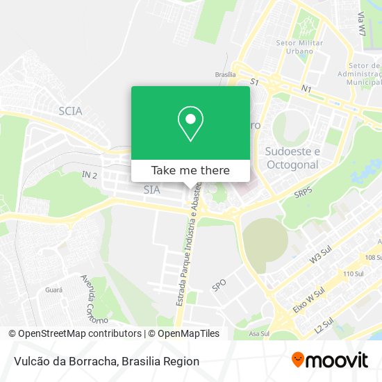 Vulcão da Borracha map
