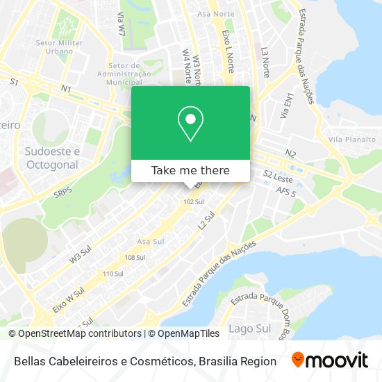 Bellas Cabeleireiros e Cosméticos map