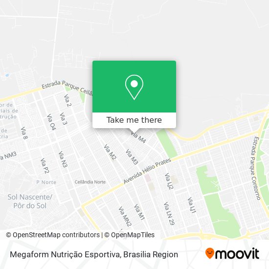 Megaform Nutrição Esportiva map