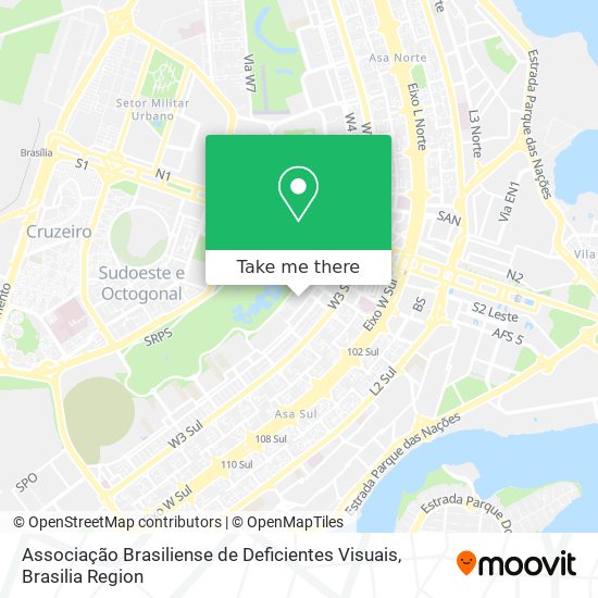 Associação Brasiliense de Deficientes Visuais map