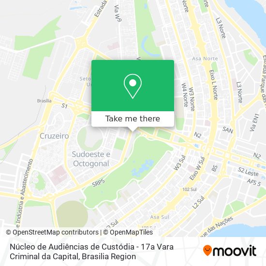 Núcleo de Audiências de Custódia - 17a Vara Criminal da Capital map