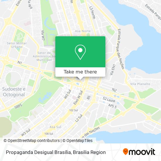 Propaganda Desigual Brasília map