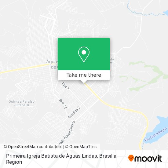 Primeira Igreja Batista de Águas Lindas map