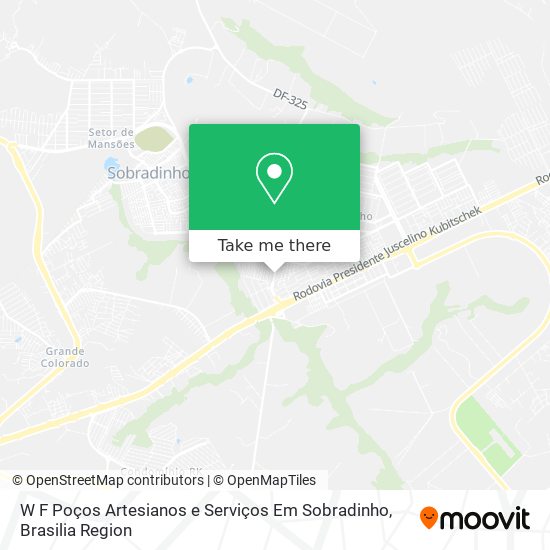 W F Poços Artesianos e Serviços Em Sobradinho map
