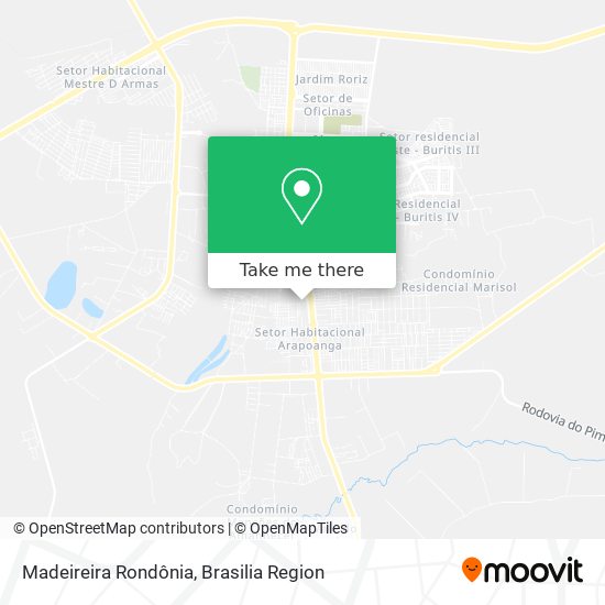Madeireira Rondônia map
