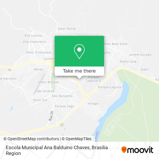 Mapa Escola Municipal Ana Balduino Chaves