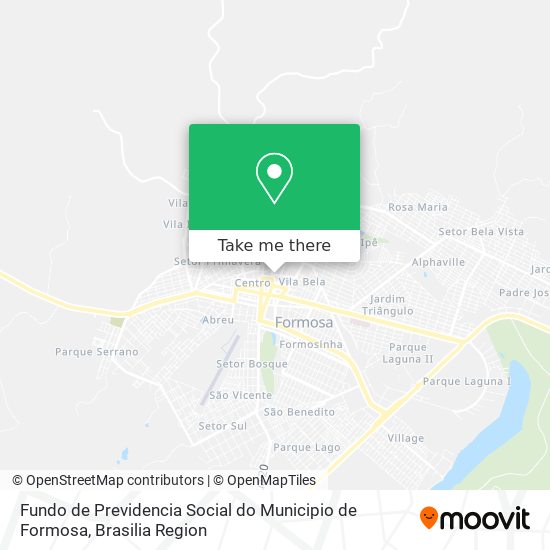 Fundo de Previdencia Social do Municipio de Formosa map