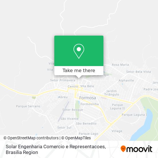 Mapa Solar Engenharia Comercio e Representacoes