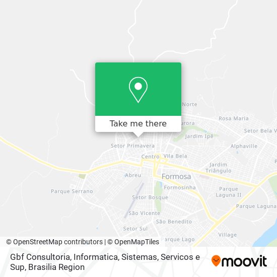 Gbf Consultoria, Informatica, Sistemas, Servicos e Sup map