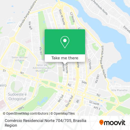 Comércio Residencial Norte 704 / 705 map