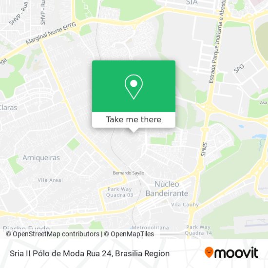 Sria II Pólo de Moda Rua 24 map