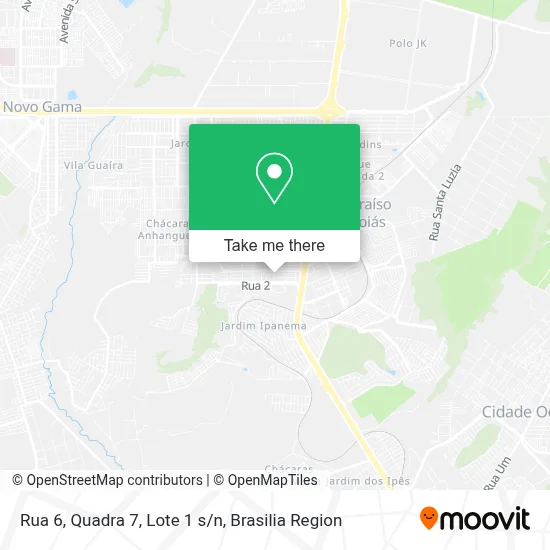 Rua 6, Quadra 7, Lote 1 s/n map