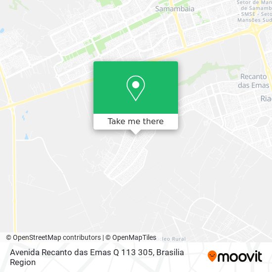 Avenida Recanto das Emas Q 113 305 map