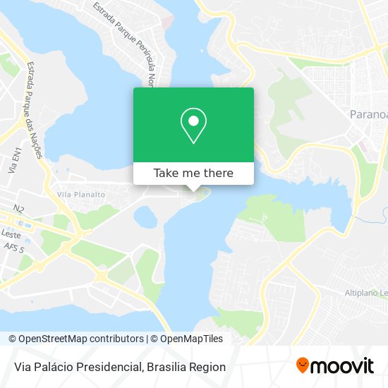 Via Palácio Presidencial map