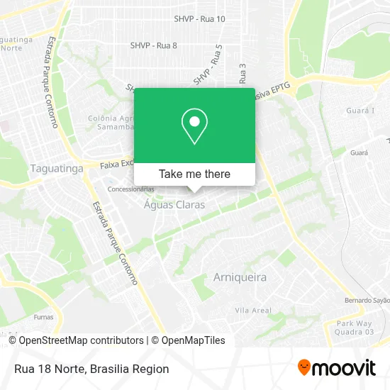 Rua 18 Norte map