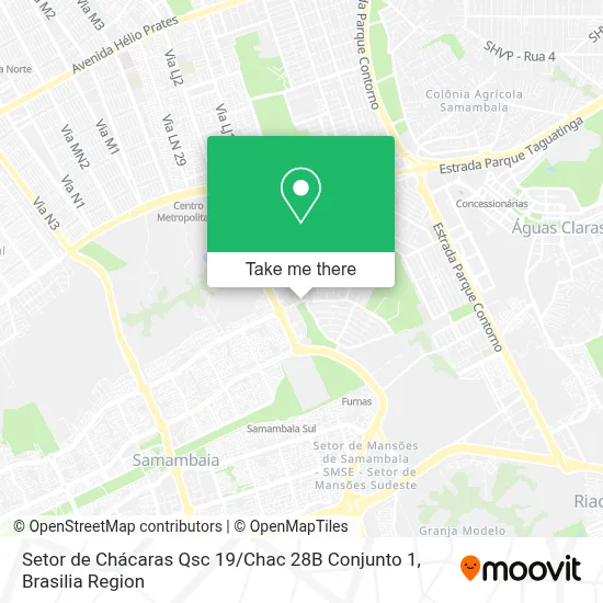 Setor de Chácaras Qsc 19 / Chac 28B Conjunto 1 map