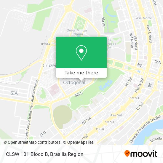 CLSW 101 Bloco B map