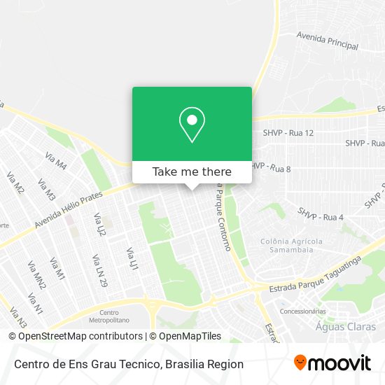 Mapa Centro de Ens Grau Tecnico