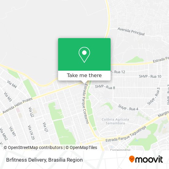 Brfitness Delivery map