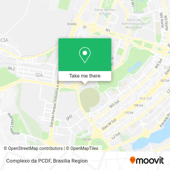 Complexo da PCDF map