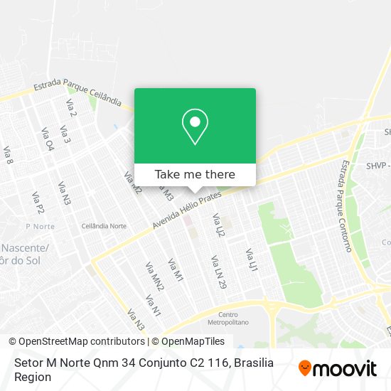 Setor M Norte Qnm 34 Conjunto C2 116 map