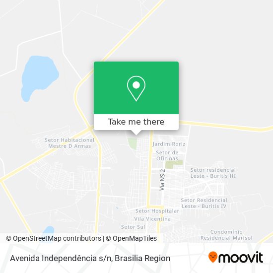 Avenida Independência s/n map