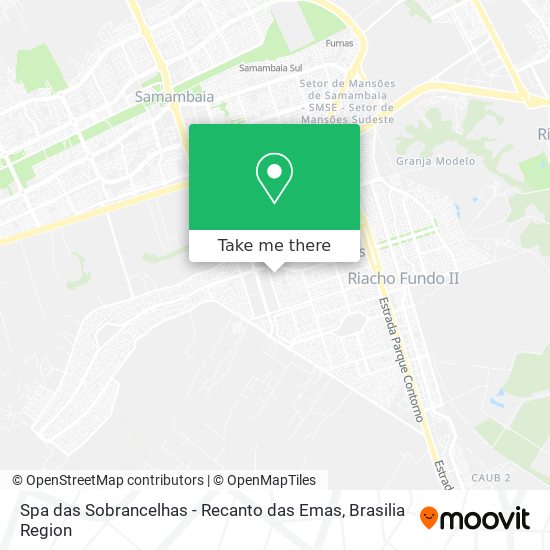 Mapa Spa das Sobrancelhas - Recanto das Emas