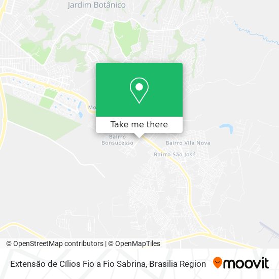 Extensão de Cílios Fio a Fio Sabrina map