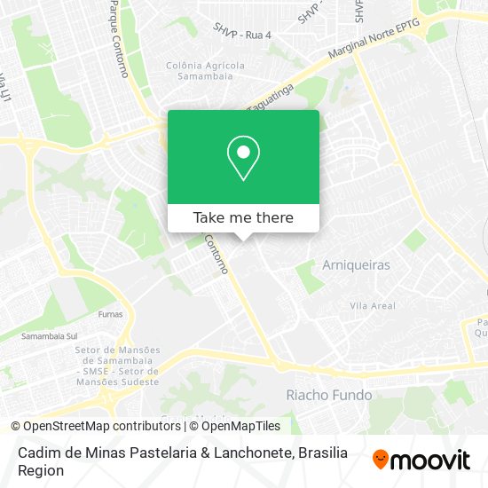 Mapa Cadim de Minas Pastelaria & Lanchonete