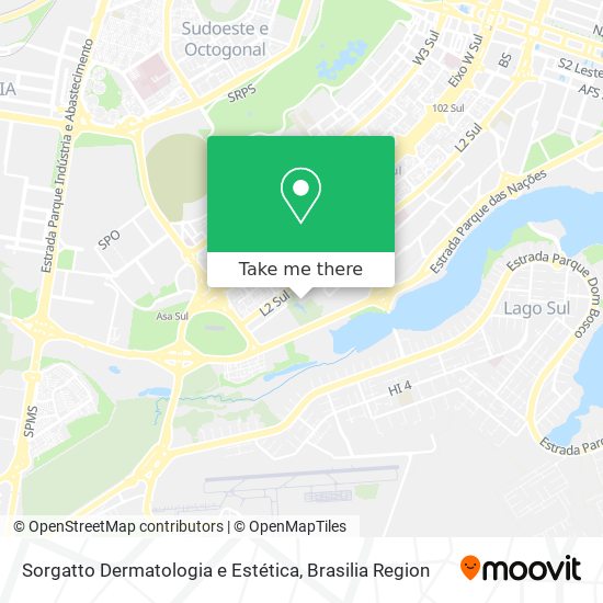 Sorgatto Dermatologia e Estética map