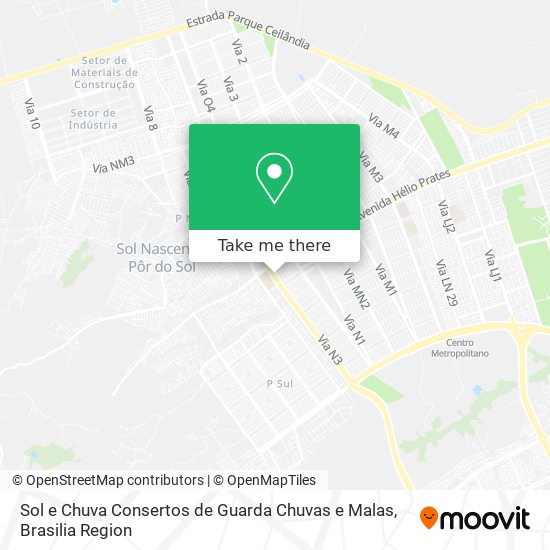Sol e Chuva Consertos de Guarda Chuvas e Malas map