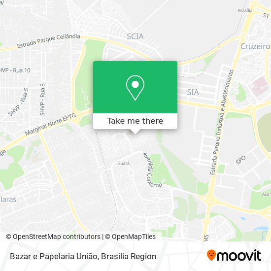 Bazar e Papelaria União map