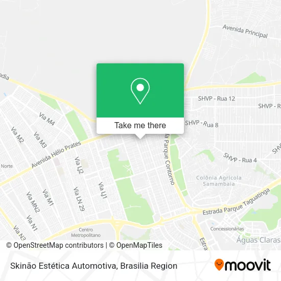 Skinão Estética Automotiva map
