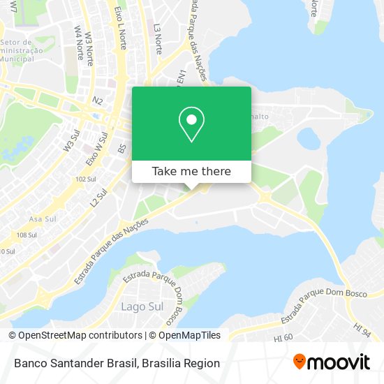 Banco Santander Brasil map