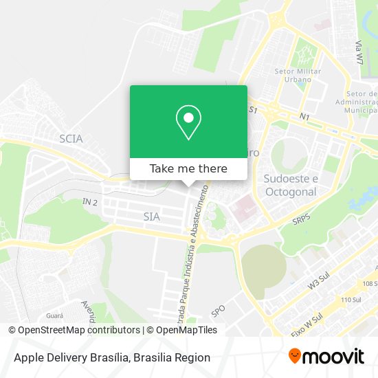 Apple Delivery Brasília map