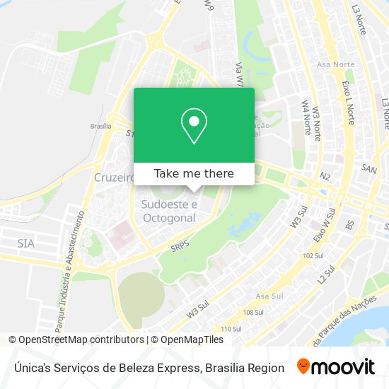 Única's Serviços de Beleza Express map
